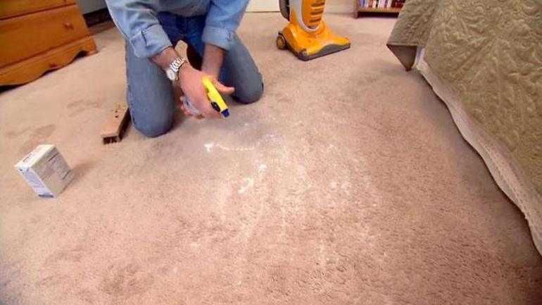 Как в домашних условиях очистить ковролин