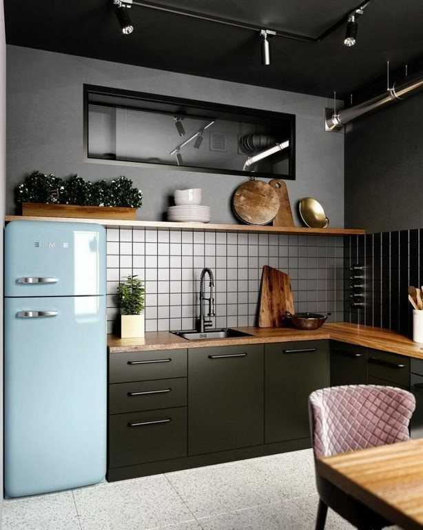 Просто фото: 18 идей для верхних шкафов на углу кухни | houzz россия