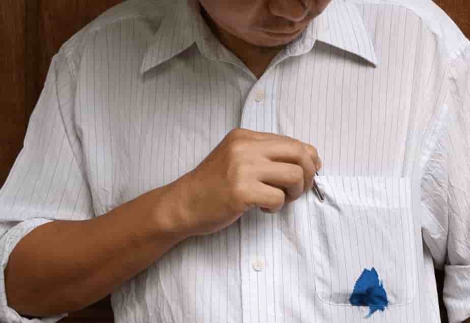 Как отстирать ручку с белой рубашки, как эффективно убрать синие, фиолетовые, черные чернила с различных тканей?