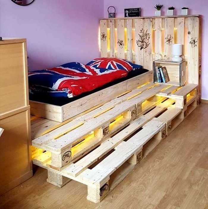 Кровать подиум — нестандартное решение для спальни