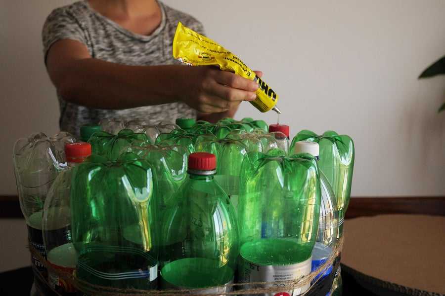 Экзотика из мусора, пальма из пластиковых бутылок своими руками