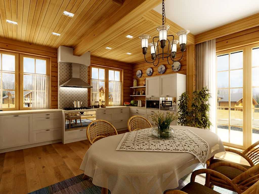 Идеи интерьера кухни-столовой в частном доме Интерьер кухни-столовой в классическом стиле с фото, обязательные элементы стиля