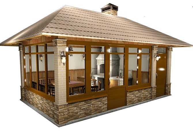 Летняя кухня на даче: проекты, как построить из подручных материалов своими руками, дачные конструкции закрытого типа с верандой
