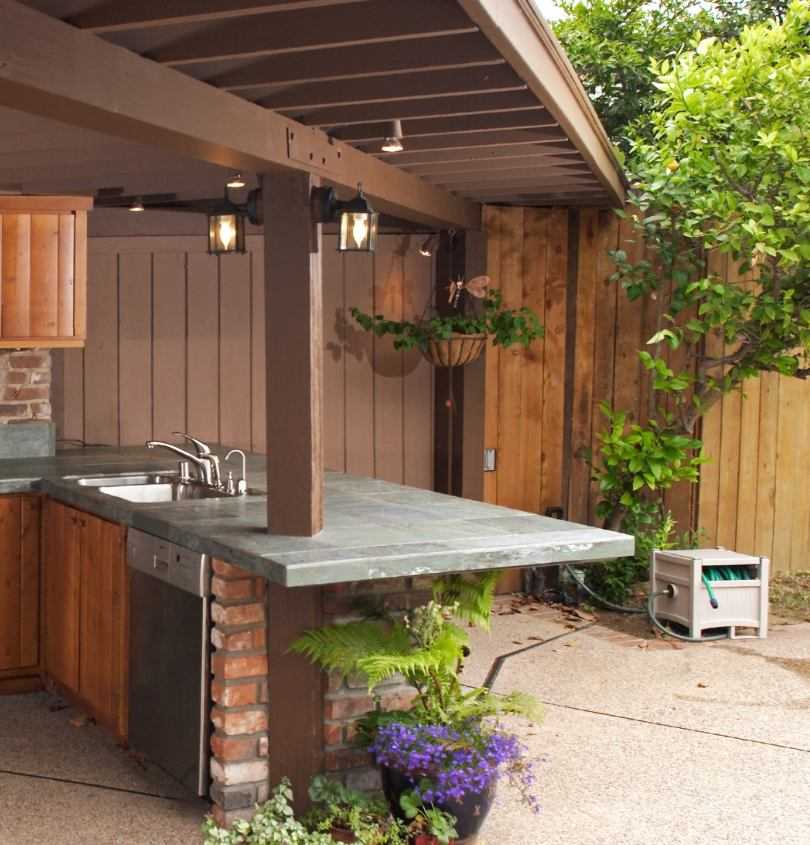 Летняя кухня на даче — как обустроить? 220+ (фото) проектов дизайна своими руками