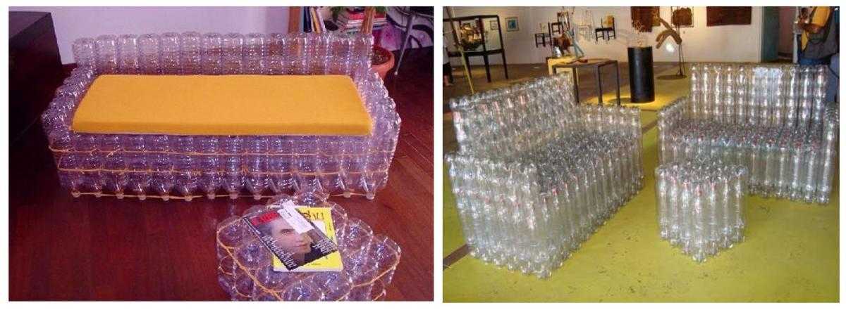 Мебель из пластиковых бутылок: можно ли сделать своими руками и как подготовить материалы