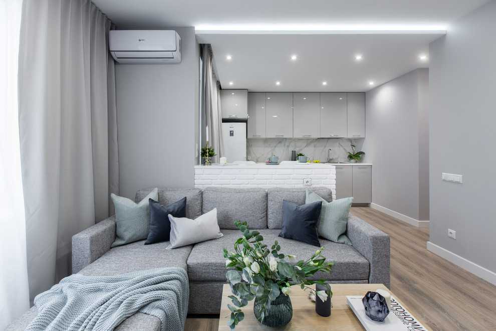 Лучшие идеи современного дизайна однокомнатной квартиры 40 кв. м 2020 года