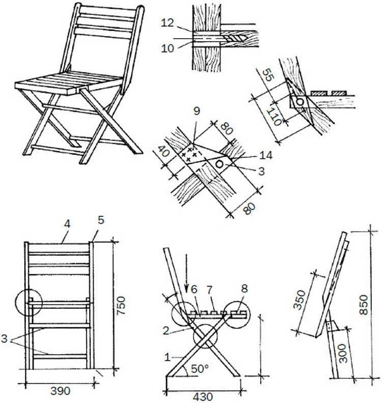 Раскладное кресло своими руками (20 фото): как из раскладушки и из дерева сделать складное кресло по чертежам с размерами?