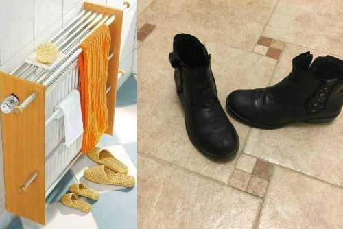 Как быстро высушить обувь в домашних условиях