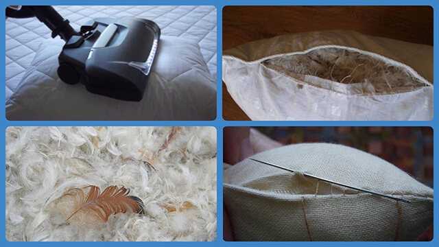 Как правильно и безопасно стирать подушки из холлофайбера
