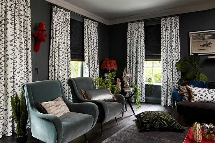 Как подобрать шторы в гостиную по цвету обоев и мебели: фото, идеи сочетания