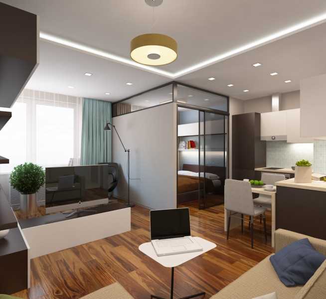 Дизайн однокомнатной квартиры: как разместить все на 40 кв.м