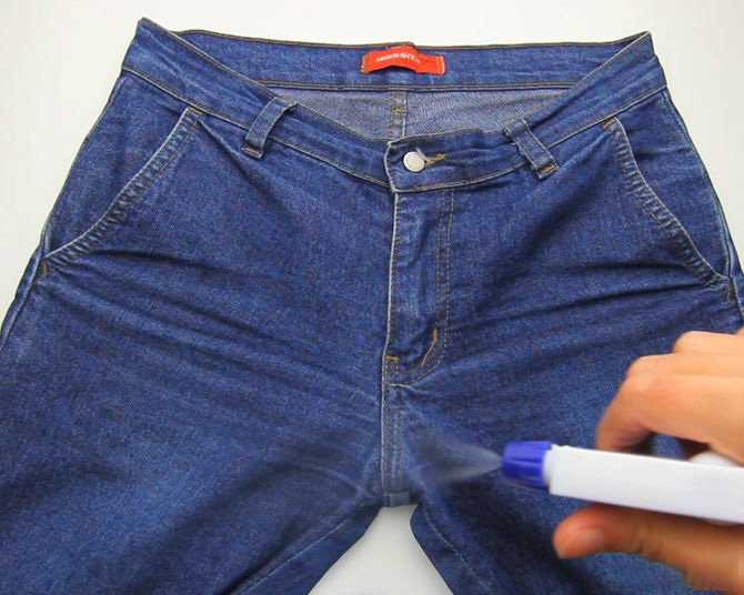Расширить джинсы в поясе, чтобы увеличить ширину, если стали малы