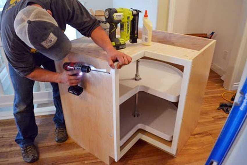 Кухонная мебель по готовым чертежам с размерами: изготовление и декорирование своими руками