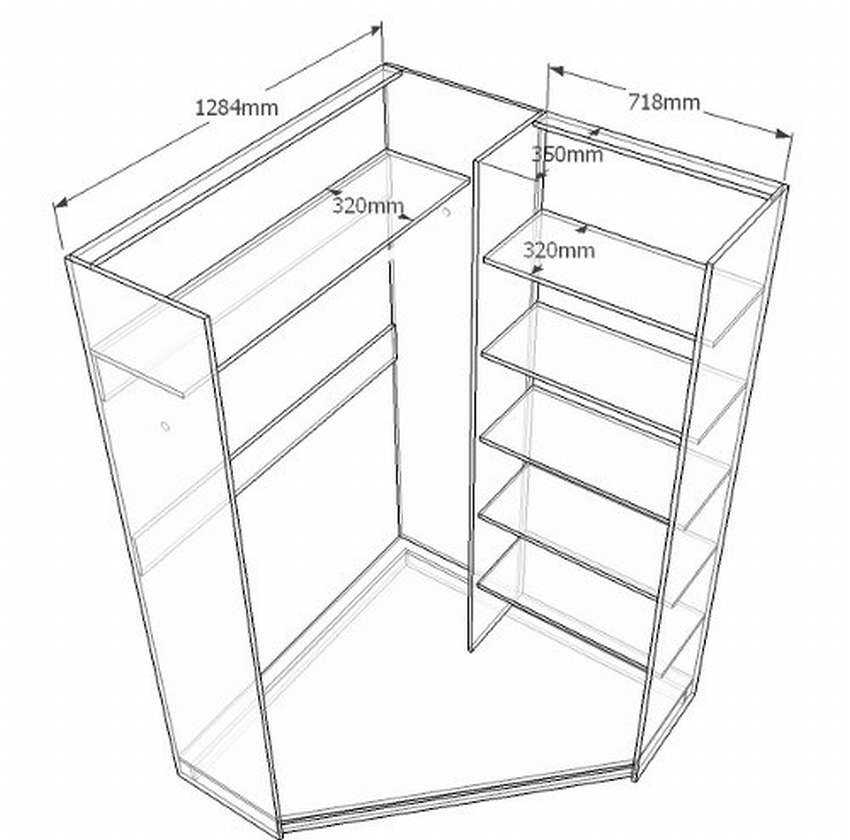 Пошаговая инструкция, которая даст возможность сделать угловой шкаф купе своими руками с учетом особенностей жилья