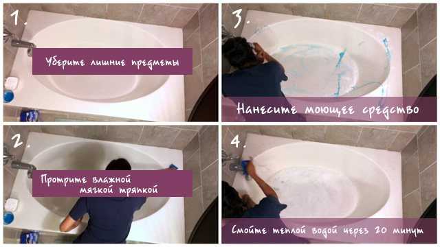 Можно ли мыть акриловую ванну кислотными средствами