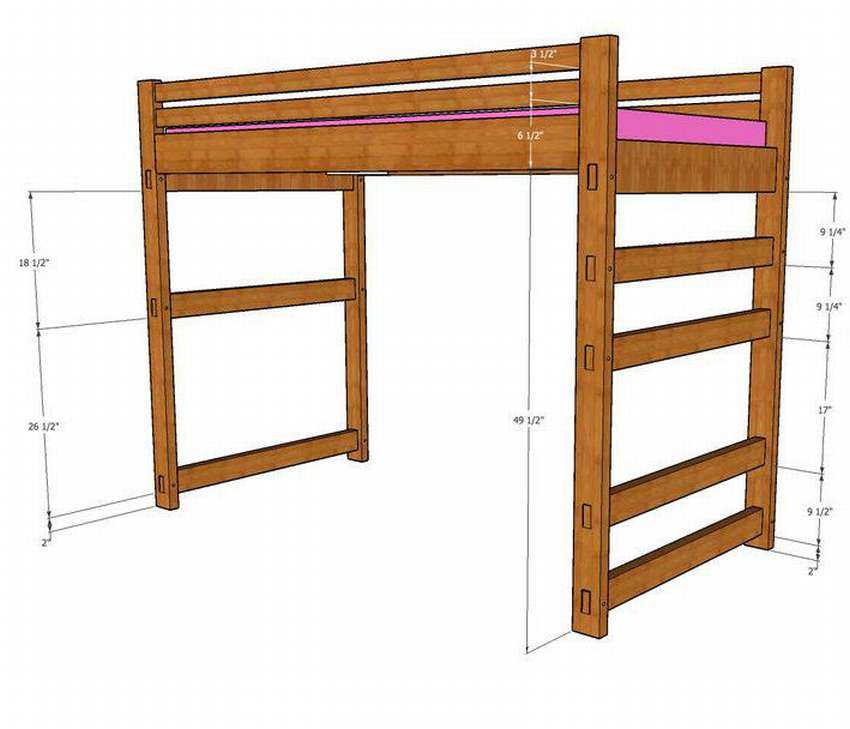 Как сделать кровать-чердак своими руками (42 фото)? как сделать кровать из дерева с рабочей зоной для взрослых