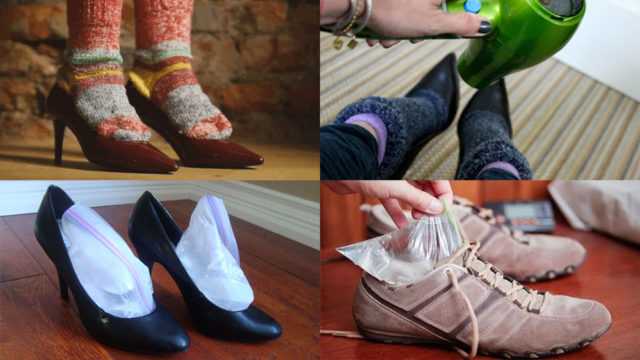 Как растянуть обувь в домашних условиях- лучшие простые способы