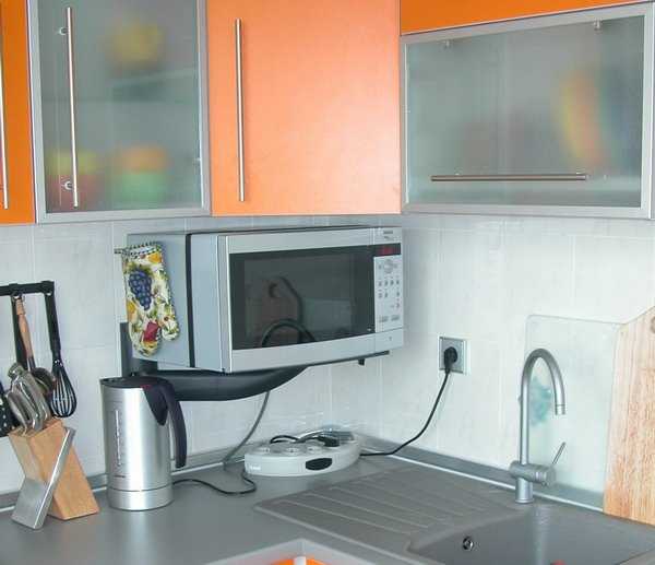 Как сделать полку под микроволновку своими руками на кухню, кронштейны, фото