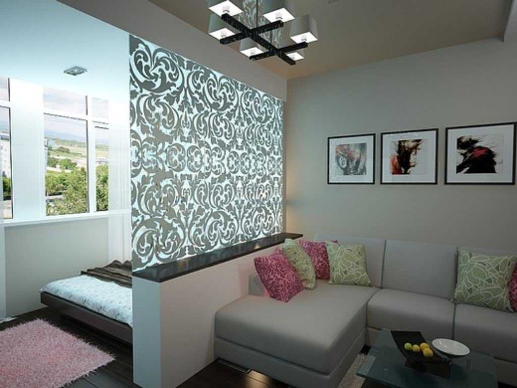 Разделение комнаты на две зоны современные идеи для стильной спальни гостиной - 100 фото