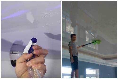 Как правильно помыть матовый натяжной потолок