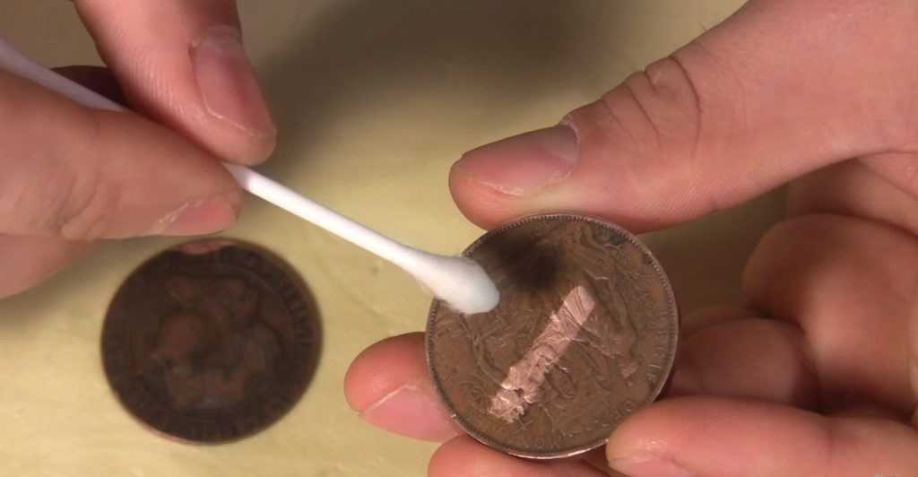 Чистка медно-никелевых монет в домашних условиях: растворы и пепел