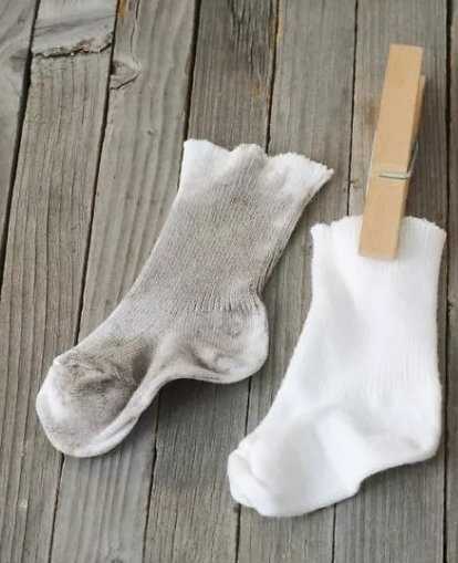 Как отстирать белые носки в домашних условиях народными средствами