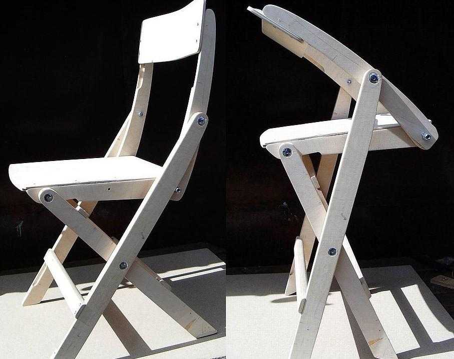 Как сделать складной стул со спинкой своими руками?