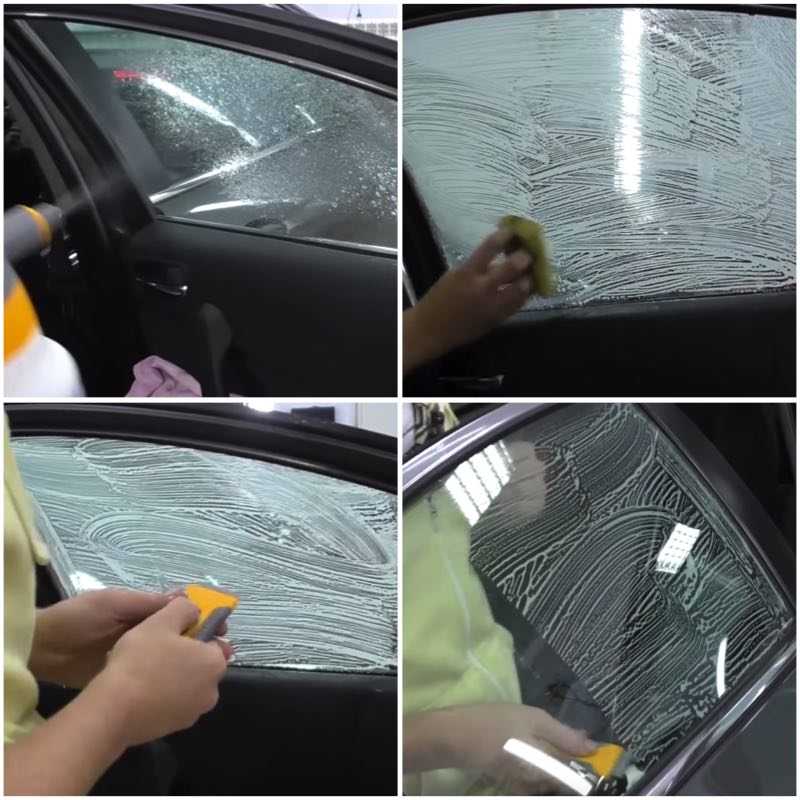 Как снять тонировку (пленку) со стекла автомобиля самостоятельно