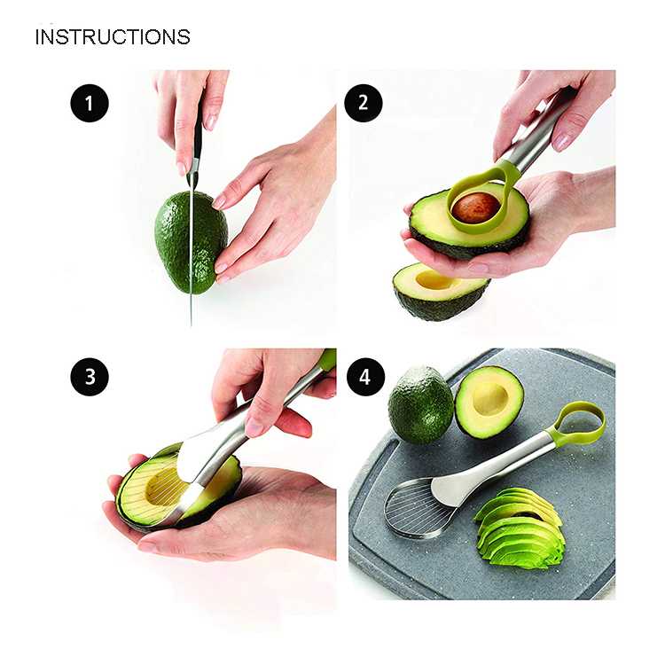 Как почистить и нарезать авокадо
