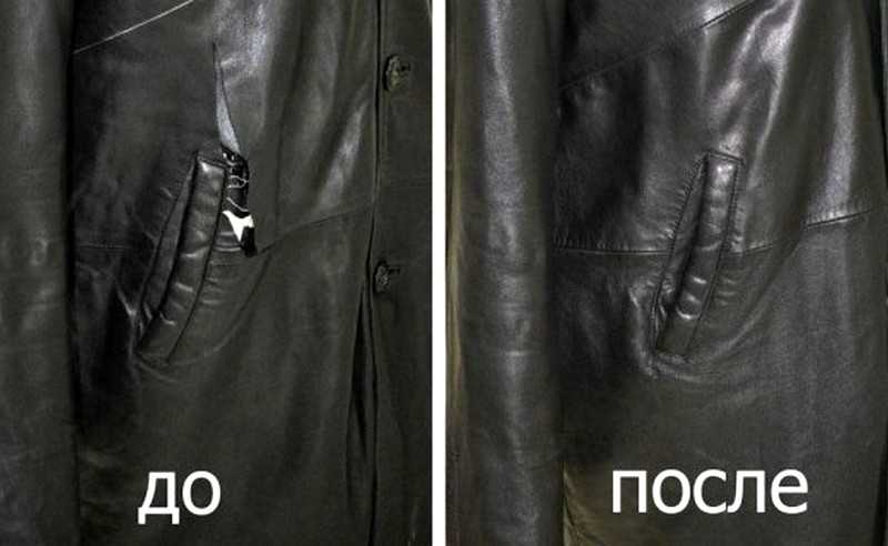 Кожаную куртку можно зашить или заклеить, в зависимости от того, какая образовалась дырка. Например, если вырван кусочек кожи, то можно пришить заплатку, нанести краску на швы.