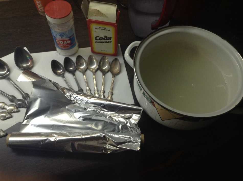 Чистка серебра содой в домашних условиях от черноты