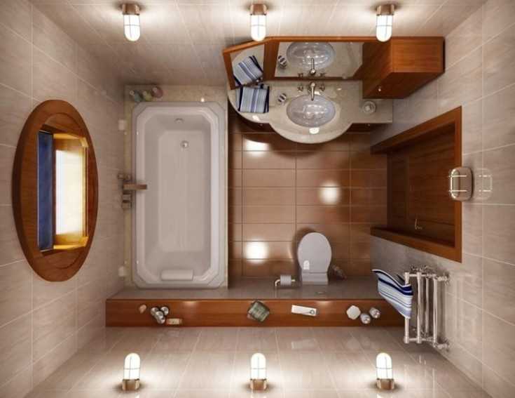Обустройство ванной комнаты 4 кв м, идеи для расширения пространства Варианты оформления ванной комнаты с ванной, душевой кабиной, стиральной машиной