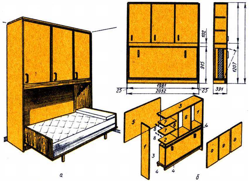 Как сделать кровать трансформер своими руками? это совсем несложно! | мебельный журнал - все о мебели