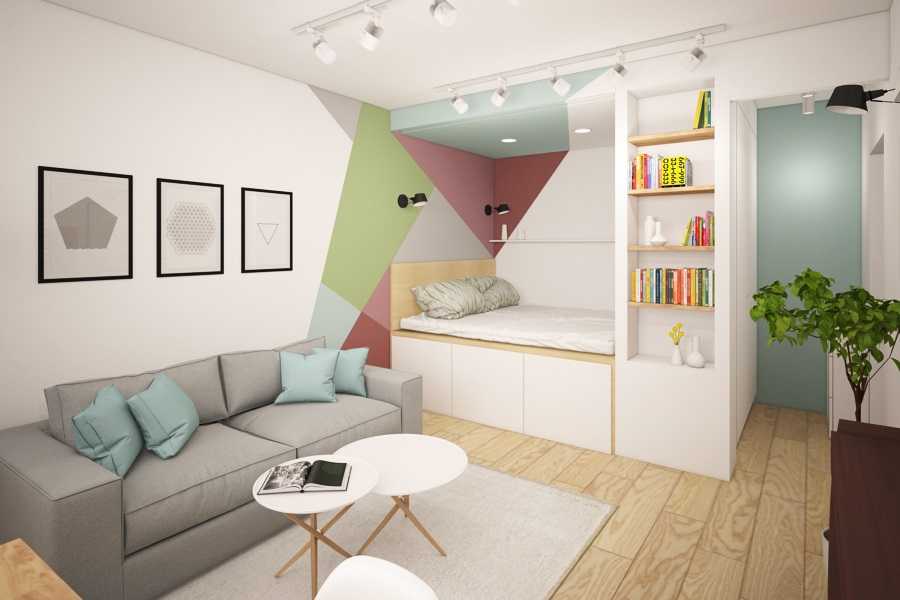 Современный дизайн квартиры 50 кв. м интерьер и дизайн