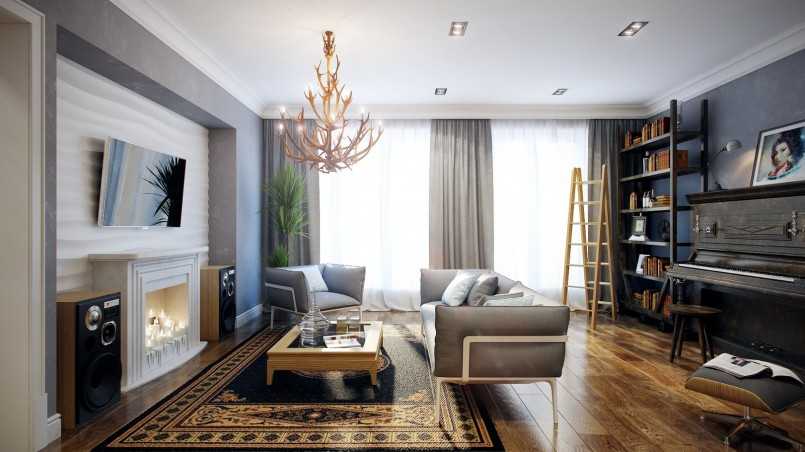 Дизайн комнаты 16 кв м: зонирование спальни-гостиной, интерьер в современном стиле
 - 32 фото