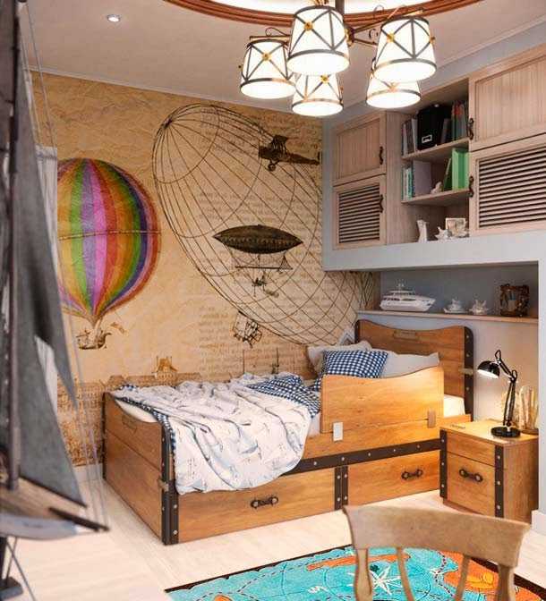 Оригинальные идеи дизайна с фото детской комнаты для двоих мальчишек-школьников: обустройство спальни в хрущевке и особенности интерьера на 12 или 16 кв м