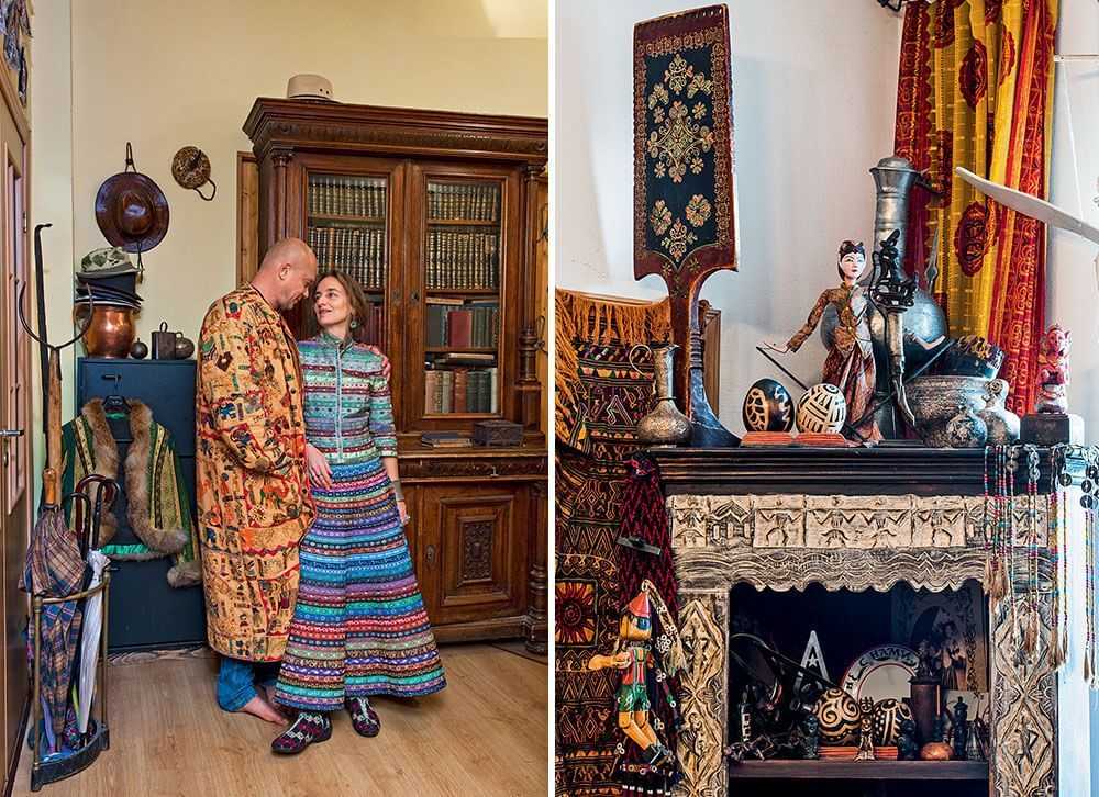 Квартира Дарьи Разумихиной и ее мужа Андрея Смолякова настолько необычная, что вторую такую сложно найти в Москве. Модельер оформила ее, как творческую мастерскую, но в тоже время она остается комфортной и уютной.