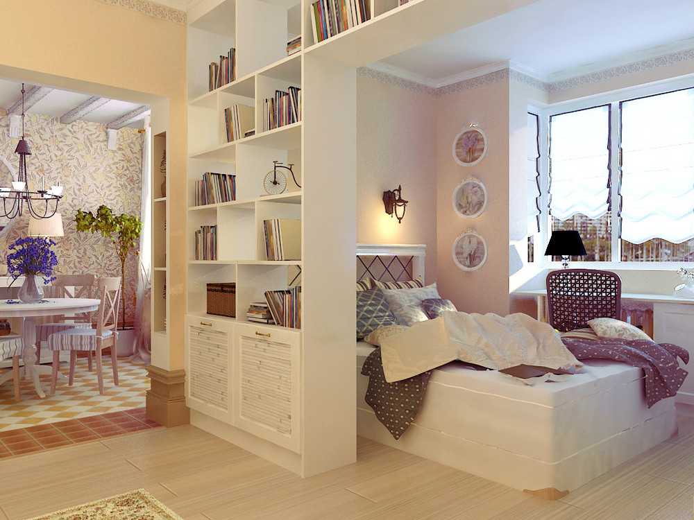 Идеи как разделить комнату на две зоны: спальня и гостиная, ваианты и 35 фото
