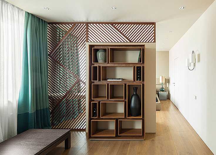 Разделение комнаты на две зоны современные идеи для стильной спальни гостиной - 100 фото