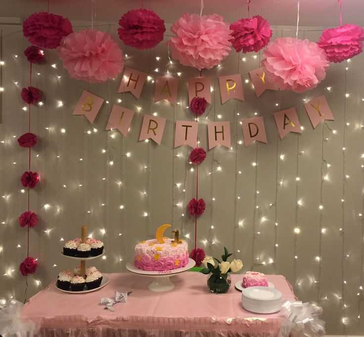 Красиво украсить комнату девочки на день рождения